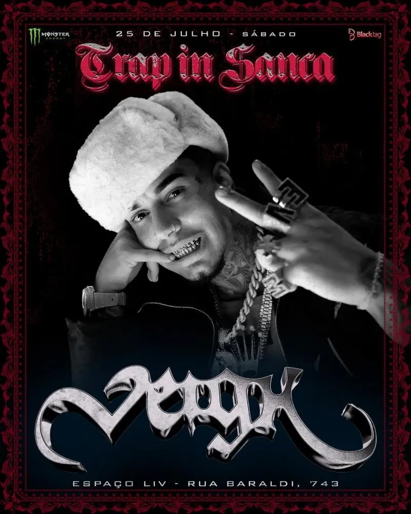 Veigh é confirmado na Trap In Sanca e promete agitar o Espaço Liv em julho