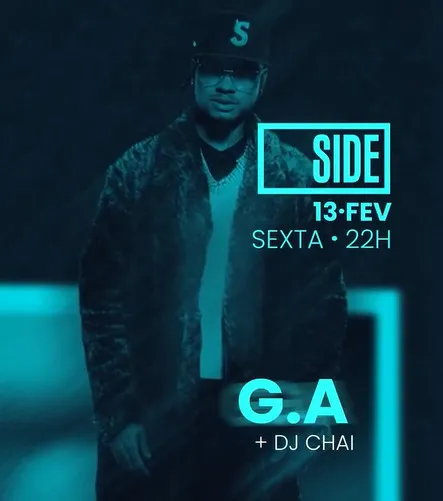 Side Club SP recebe hoje o artista G.A. a partir das 22h na Vila Olímpia